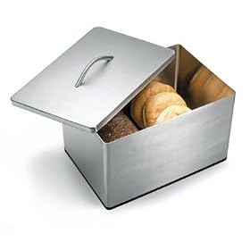 Bread Bin Large Canister Box in Stainless by Polder Home Tools by Breadboxes