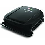 George Foreman GRP1060B 4 Serving Removable Plate Grill, Black
