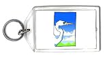 Keychain with crane, bird, animal