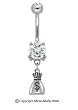 MONEY BAG BELLY RING