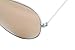 Ray-Ban. Rb3025 Classic Aviator Sunglasses, Matte Silver/Light Brown Mirrored Pink, 58 mm