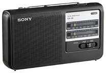Sony ICF38 Portable AM/FM Radio (Black)