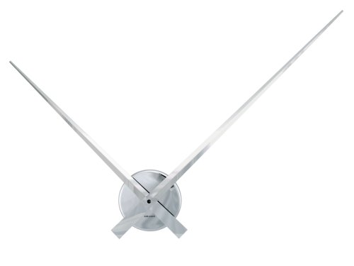 Horloge geante design chrome
