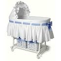 Burlington Baby Bassinet Combo with Baskets, White