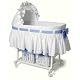 Burlington Baby Bassinet Combo with Baskets, White