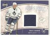 2005-06 Upper Deck Ice Frozen Fabrics #FFMS Marty Turco - Dallas Stars (Piece of Authentic Jersey ) (Hockey Cards)