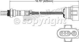 Walker 250-23120 Three Wire Oxygen Sensor