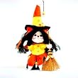 6" Candycane Corn Witch Mouse