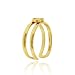 18K Gold over Sterling Silver Celtic Trinity Knot Toe Ring image 2