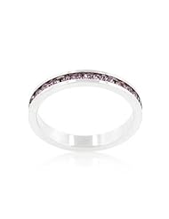Stylish Stackables with Lavender CZ Ring