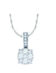 0.48ctw Round Diamond Pendant Larissa Collection