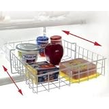 Refrigerator Drawer - Coated Wire Slide Out Basket (White) (3.5H x 11W x 14D)