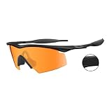 Oakley Industrial M Frame Sunglasses Matte Black Frame / Persimmon Lens (11-164)