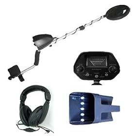 Time Saver Metal Detector Package By Gold Century Includes Headphones and Sand Scoop