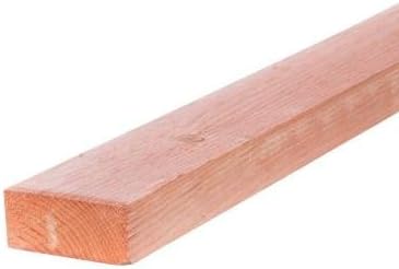Mendocino Forest Products 1-1/2 in. x 3-1/2 in. x 8 ft. Rough Construction Heart Redwood Lumber (4-Pack)