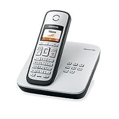 Siemens Gigaset C385 ECO schnurloses DECT Telefon mit beleuchtetem Farbdisplay und integriertem Anrufbeantworter, titanium