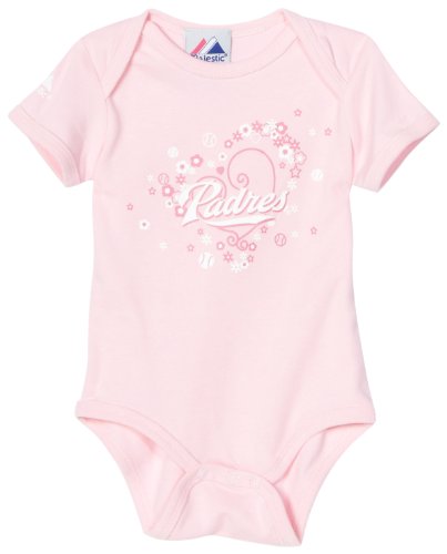 MLB Infant/Toddler Boys' San Diego Padres Team Sweet Team Onesie (Pink, 3-6 Months)