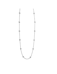 18KT White DBY Necklaces Length = 18