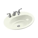 Bathroom Sink Drop In Self Rimming by Kohler - K-2907-8 in Biscuit