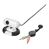 BUFFALO Webカメラ 320万画素 UVC ヘッドセット付 マイク内蔵 ホワイト BSW32KM01HWH