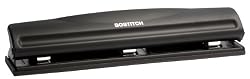 Stanley Bostitch Economy 3-Hole Adjustable Punch, Black (HP3A-BLACK)