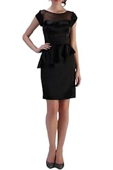 Jeweled Sheath Short Satin/Tulle Evening Dress/Pageant Dress/Party Dress 