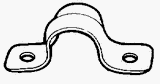 1-1/2 2 Hole EMT Strap