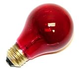 GE 16555 25-Watt Light Bulbs Red