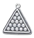 Billiard Rack Solid Sterling Silver Charm