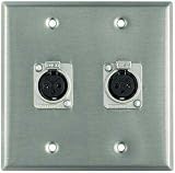 Pro Co Wall Plate Dual XLR Female