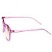 zeroUV - Retro Fashion P3 Frame Color Lens Round Horn Rimmed Sunglasses
