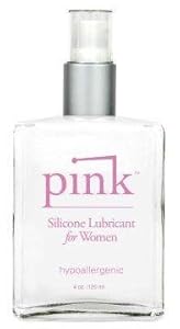 Pink Silicone Lube For Ladies-4Oz (Package of 4)