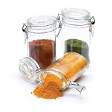 Kitchen Craft Mini Clip Top Glass Jar 100ml