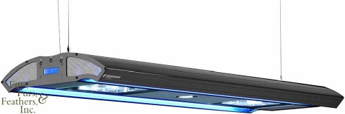 72 inch Giesemann Moonlight Infiniti 3x250W HQI + 4x80W T5 Light Fixture - Silver