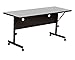 Correll FT2460-15 Deluxe Flip Top Table, 24" x 60", Gray Granite High Pressure Laminate Top, Rectangle,