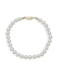 7" 5.5-6mm Grade A Cultured Akoya Pearl Bracelet