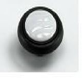 Laurey 32mm Knob ORB w/ White Porcelain Swirl