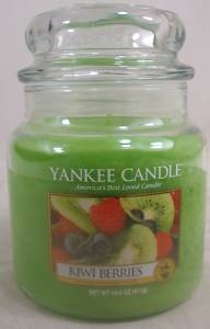YANKEE CANDLE 14.5oz CANDLE-KIWI BERRIES-65-90hrs 