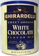 Ghirardelli Sweet Ground White Chocolate & Cocoa Powder, 3.12 lb Can
