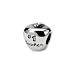 #1 Teacher Apple Charm in Sterling Silver for Pandora, Kera and other 3mm Bracelets