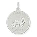 Sterling Silver Lhasa Apso Disc Charm