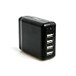System-S Vierfach USB Ladeger�t Netzteil 4 x USB mit 2A f�r Apple iPhone iPod Mobiltelefone Handy Mp3 Player