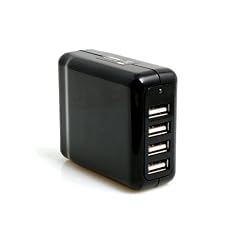 System-S Vierfach USB Ladeger�t Netzteil 4 x USB mit 2A f�r Apple iPhone iPod iPad Mobiltelefone Handy Mp3 Mp4 Player