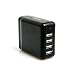 System-S Vierfach USB Ladeger�t Netzteil 4 x USB mit 2A f�r Apple iPhone iPod iPad Mobiltelefone Handy Mp3 Mp4 Player