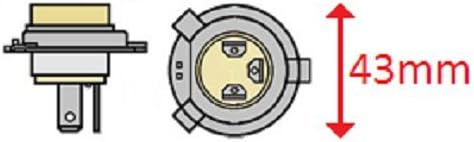 LUKS H4 18/18 Bulb 12/12 V, 18/18 W, P43t Base, T5-1/4 shape