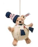 シュタイフ Teddy Bear Snow Ball Ornament