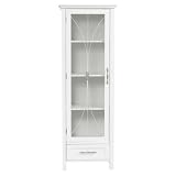 Delaney Linen Cabinet in White ~ Elite Home Fashions