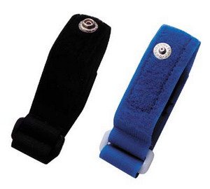 Techni-Stat Wrist Strap, Black, Adjustable, 1/4" Snap, No Cord