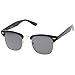 zeroUV - Premium Half Frame Horn Rimmed Sunglasses with Metal Rivets