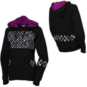 Volcom Women’s Hoodie Checker Wrecker Full-Zip Hooded Sweatshirt